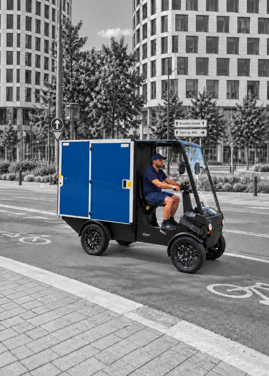 Cargo professionnel en activité à Bruxelles